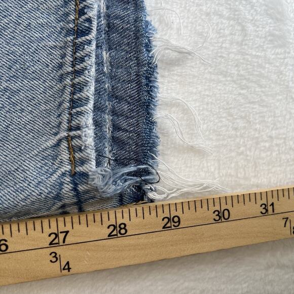 Levi's Sz 25 Premium Baggy Dad Jeans Slouchy Women’s Distressed Holes Grunge - Picture 16 of 16